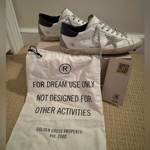 Men’s Gently Worn Golden Goose Superstar Sneakers (Size 45)